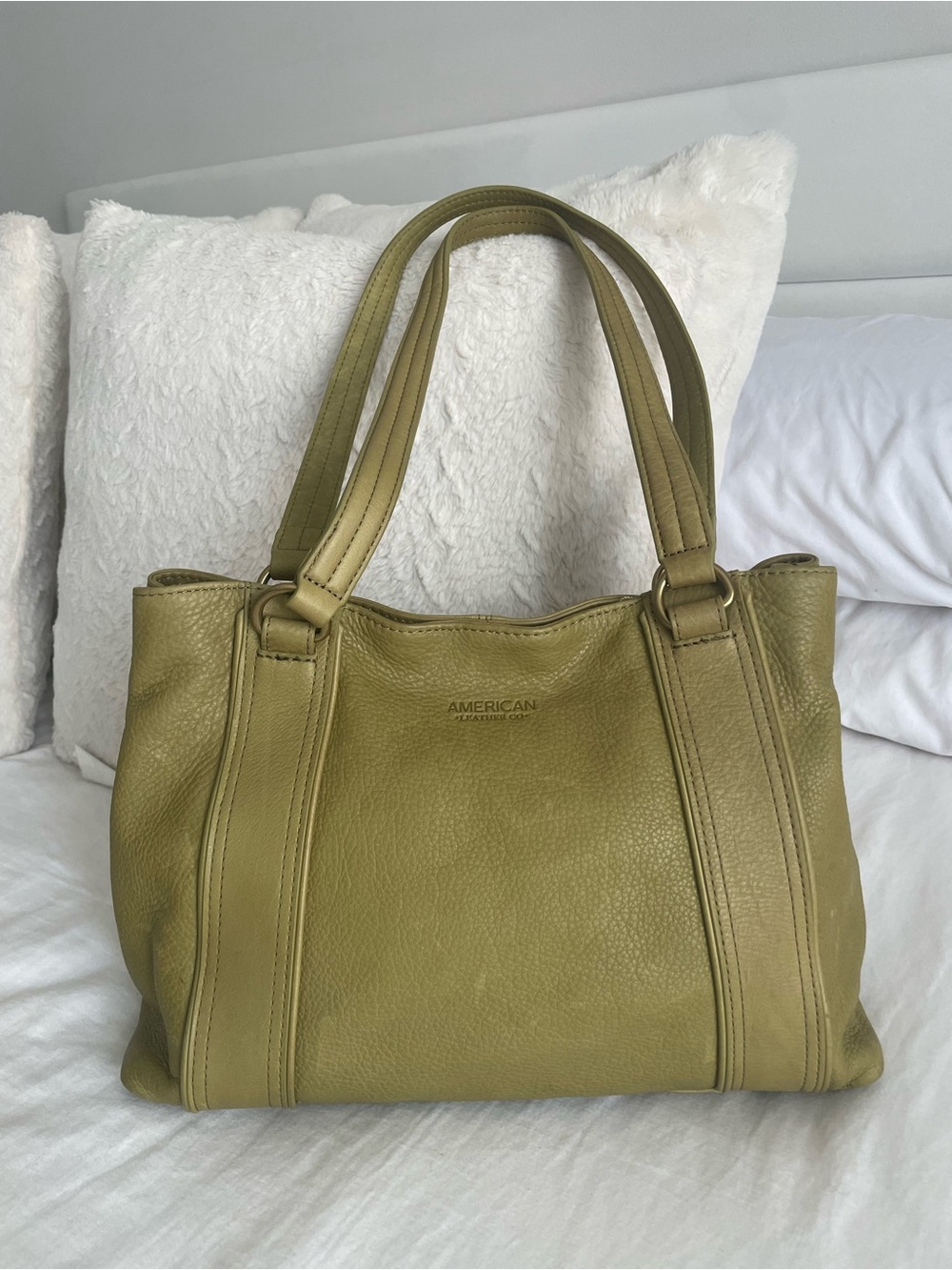 American Leather Co. Green Val Perfect Satchel